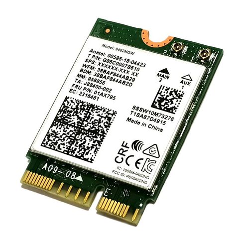 Adaptador de tarjeta de Wifi de doble banda inalámbrico de CA para Intel 9462NGW CNVI NGFF M.2 Key E con antenas Bluetooth 5,0 para sistemas Win10 C26 ► Foto 1/6