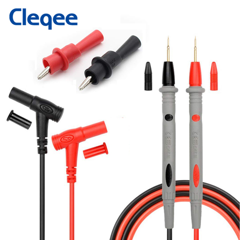 Cleqee P1502B sonda Universal del multímetro de la prueba lleva Multi de la punta de la aguja de encuentro con cocodrilo Chips pluma Cable ► Foto 1/6