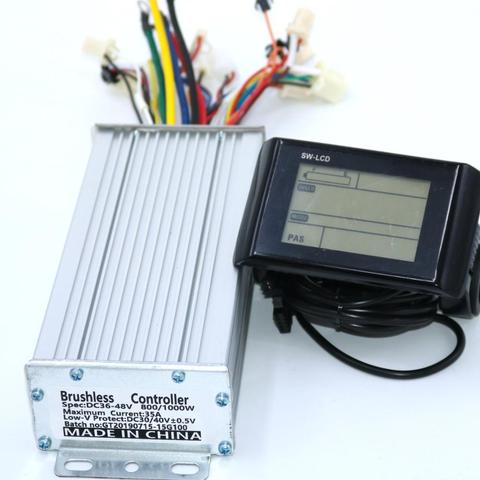 Greentime-controlador de Motor de CC sin escobillas, 36V, 48V, 800W, 1000W, 35A, + Pantalla de SW-LCD, un juego ► Foto 1/5