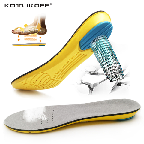 KOTLIKOFF-plantillas de espuma viscoelástica para deporte, almohadilla suave para zapatos, transpirable, para correr al aire libre, cojín de Gel de silicona, plantillas ortopédicas ► Foto 1/6