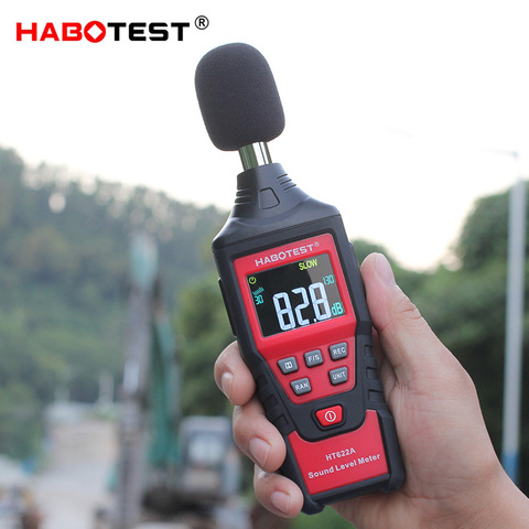 Medidor de nivel de sonido medidor de decibelios ruido Sensor HABOTEST HT622A de medición indicador Digital Mini pantalla con decibelios db registrador ► Foto 1/6