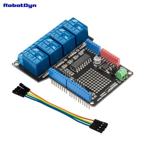 Escudo de relé para Arduino Uno, 4 relés (ensamblados) ► Foto 1/5