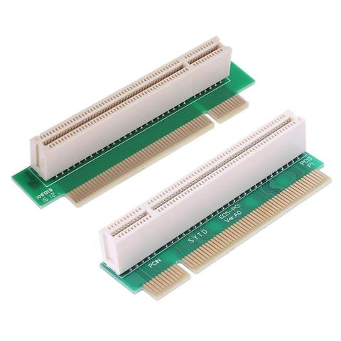 Adaptador de tarjeta de extensión PCI macho a hembra, 2,5 cm, 32 bits, 90 grados, ángulo recto, adelante y marcha atrás, para chasis 1U PCI ► Foto 1/6