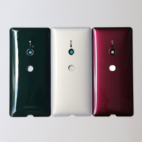 Cristal trasero Original para Sony Xperia XZ3, cubierta de batería, carcasa de puerta, funda trasera + piezas de repuesto de lente de cámara con adhesivo ► Foto 1/5