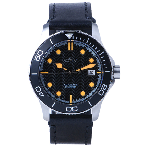 Heimdallr Vintage de los hombres de buceo reloj con cristal de zafiro 41mm Dial negro de aluminio de bisel NH35A movimiento automático reloj mecánico de los hombres ► Foto 1/6