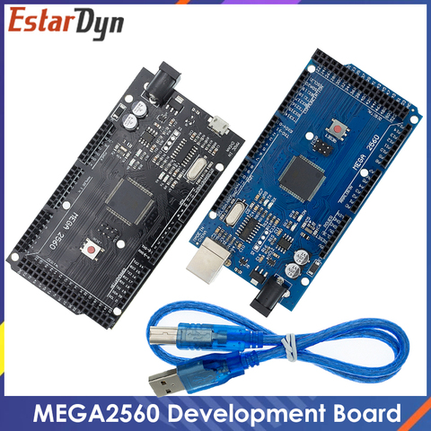 MEGA2560 MEGA 2560 R3 (ATmega2560-16AU CH340G) Placa de desarrollo de placa USB AVR MEGA2560 para arduino ► Foto 1/6
