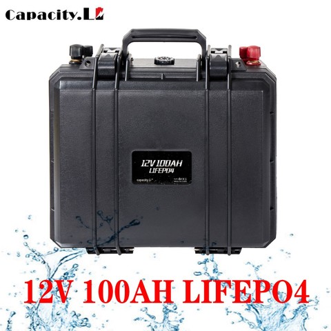 Lifepo4-batería solar de litio recargable para RV, capacidad de 12v, 100Ah, 200ah, con bms para inversor de camping al aire libre ► Foto 1/6