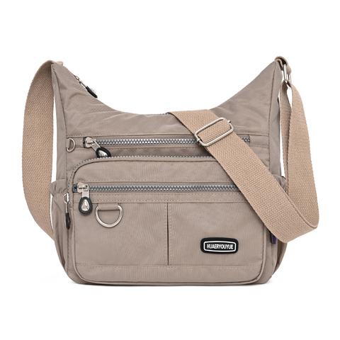 Bolso de mano de nailon para mujer, bandolera ligera, resistente al agua, novedad ► Foto 1/6