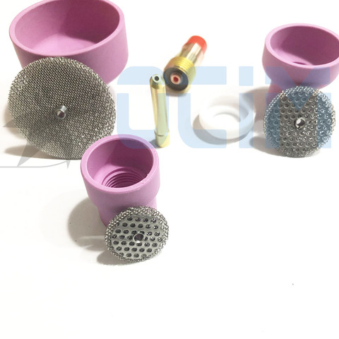 Kit de accesorios de soldadura para WP17/18/26, anillo de boquilla de soplete de soldadura TIG, lente de Gas, vaso de cristal ► Foto 1/6