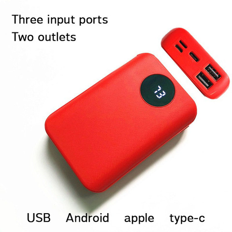 PowerBank con 2 puertos USB de 5V y 2A, cargador de batería para teléfono móvil, Kit de carcasa para todos los teléfonos inteligentes, 3x18650 ► Foto 1/6