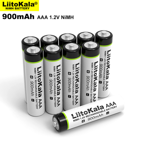 2-20 piezas LiitoKala Original 1,2 V AAA 900mAh NiMH batería recargable para linterna, juguetes, mando a distancia ► Foto 1/4