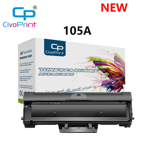 Civoprint-cartucho de tóner HP 105A W1105A w 1105a con chips compatibles con impresora láser HP MFP 135a 135w 137fnw 107a 107w ► Foto 1/5