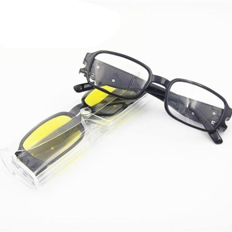 Gafas de lectura con montura para hombre y mujer, lentes de lectura a la moda, con lupa y luz LED ► Foto 1/6