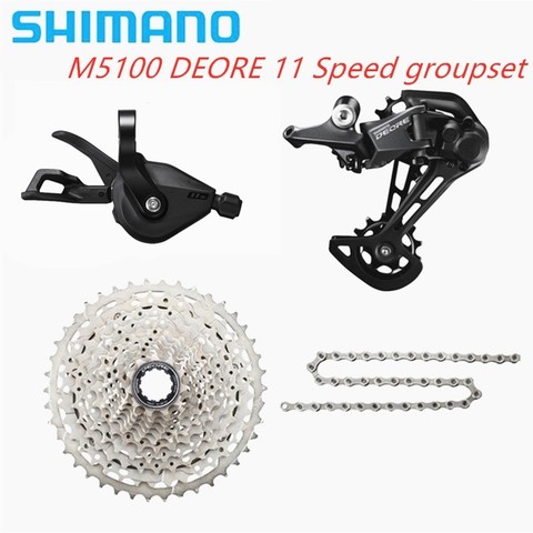 Shimano SLX M7000 transmisión bicicleta kit de bicicleta mtb grupo Grupo 11-Velocidad de 4 piezas desviador trasero Shiffter 40 T 42 T 46 T Cassette ► Foto 1/6