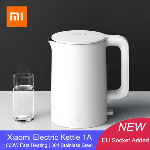 XIAOMI-hervidor de agua eléctrico MIJIA 1A, tetera de ebullición rápida de acero inoxidable, samovar, para cocina, aislamiento de 1.5L, nuevo de 2022 ► Foto 1/2