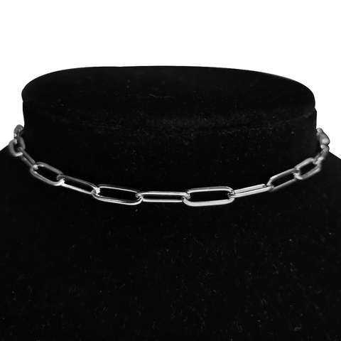 Gargantilla de cadena para clavícula de 35 + 5cm para mujer, cadenas de cuello de acero inoxidable, Punk, Hip Hop, joyería para mujer, regalo de boda ► Foto 1/6