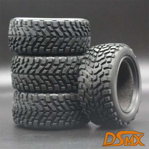 Neumáticos de goma antideslizante para coche de control remoto, 4 Uds., alta, para carretera o carretera, 75mm, 1/10, 1/16 ► Foto 1/1