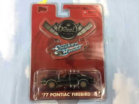 Coche Pontiac Firebird Smokey Bandit, modelo de aleación fundida de Metal, película de coches reales, 77, 1/64 ► Foto 1/4