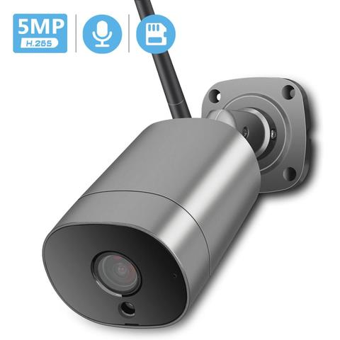 BESDER-cámara IP de 5MP con WiFi, Audio bidireccional a prueba de vandalismo, cámara de seguridad exterior P2P, detección de movimiento, ONVIF, H.265 iCSee ► Foto 1/6