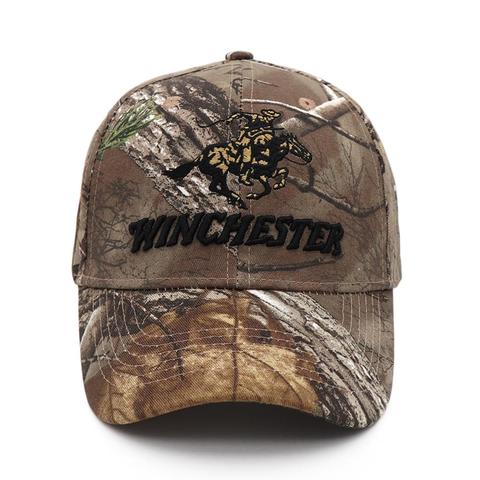 Nuevo 2022 táctico Winchester tiro deportivo CAMO gorra de béisbol de pesca tapas de los hombres al aire libre caza sombrero para jungla senderismo gorra sombreros ► Foto 1/6