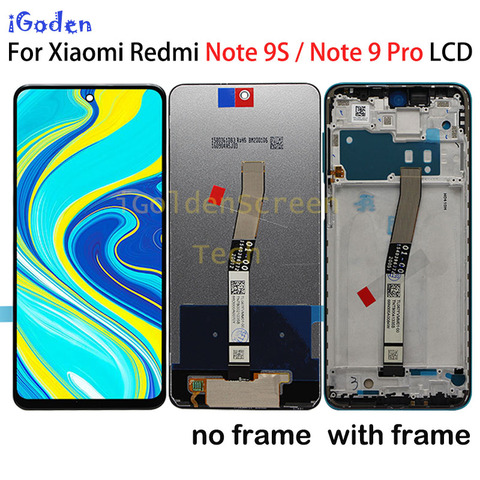 Pantalla LCD Original de 6,67 pulgadas para Xiaomi Redmi Note 9 Pro, digitalizador táctil, reemplazo de pantalla ► Foto 1/6