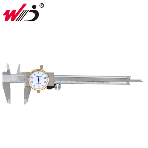 Calibrador Vernier de Dial de 150 mm y 0,01mm, calibrador métrico de acero inoxidable a prueba de golpes, calibradores Vernier de precisión, herramientas de medición ► Foto 1/5