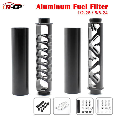 1/2-28 5/8-24 filtro de combustible trampa solvente de aluminio 6 pulgadas 10 pulgadas para NAPA 4003 WIX 24003 ► Foto 1/6