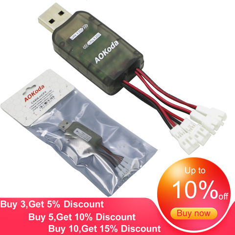 AOKoda CX405 4CH Micro USB cargador de batería para 1 3,7 V Lipo LiHV 3,8 V batería de alta calidad para RC helicóptero ► Foto 1/5