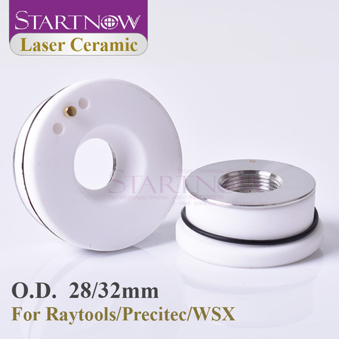 Startnow-láser de cerámica, 28mm, 32mm, KT B2 CON para Precitec, potenciador, Raytools, máquina cortadora láser de fibra, cabezal de boquilla, piezas de soporte ► Foto 1/6