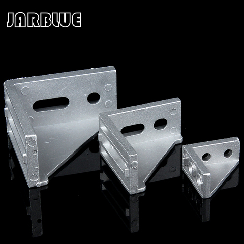 10/20/25 Uds. De aluminio 2022 guarniciones de soporte de esquina 20x20x17mm soporte de ángulo de esquina para conector perfil de aluminio CNC Router ► Foto 1/4