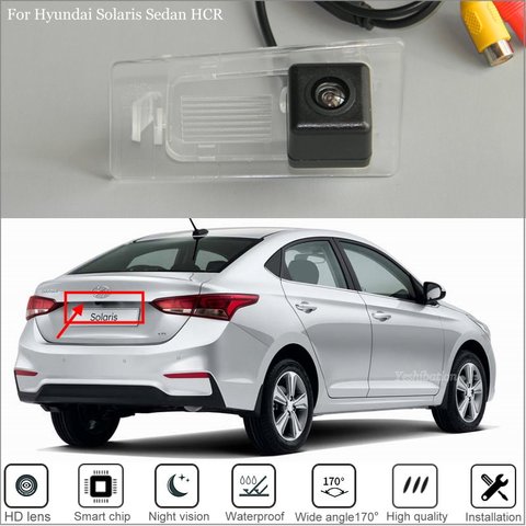 Cámara de Vista trasera de coche para Hyundai, cámara de marcha atrás, HD, CCD, alta calidad, para Solaris Sedan HCR 2017 2022 ► Foto 1/4