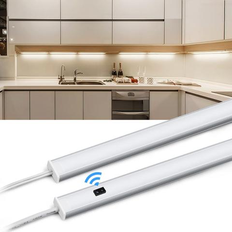 Tira de luces LED conectable a 10M con interruptor de barrido de mano inteligente lámpara de cocina de 5/6/7W luz de fondo lámpara de armario de alto brillo 12V ► Foto 1/6