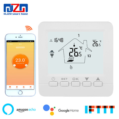 Termostato WiFi programable para caldera de Gas/agua/calefacción eléctrica, funciona con Alexa y Google Home ► Foto 1/6