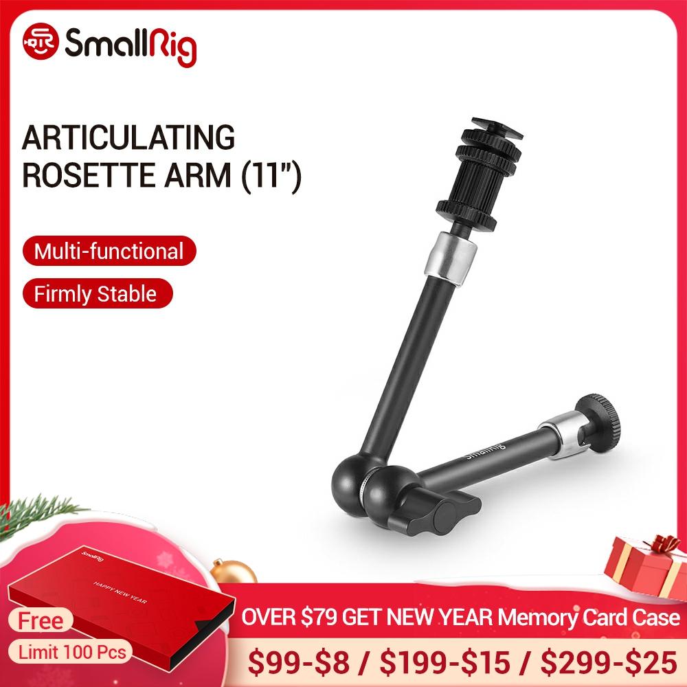 SmallRig-Brazo de roseta articulada con montaje de zapata fría, adaptador de tornillo enroscado estándar de 1/4 