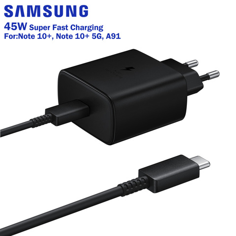 Samsung-cargador de pared superrápido Original, carga rápida de 45W para Samsung Galaxy note 10 plus Note10 + 5G A91 USB-C ► Foto 1/6