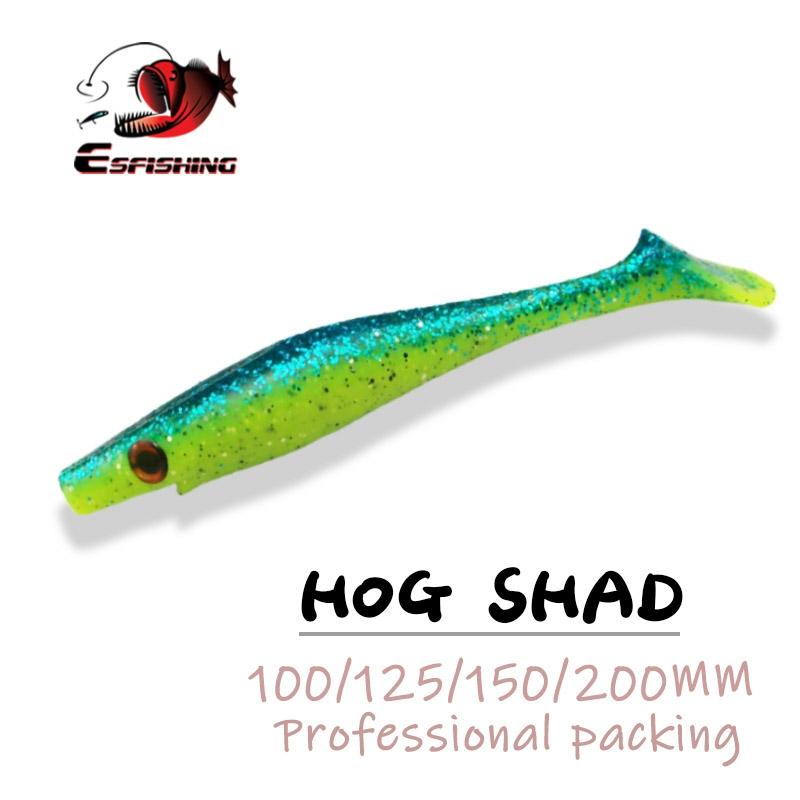 Esfishing caliente atraer nuevo cerdo shad 20 cm 49g 1 piezas de señuelo de pesca Jerkbait mar gran cebo suave señuelo cola Paddle Pike perca pesca de mar ► Foto 1/6