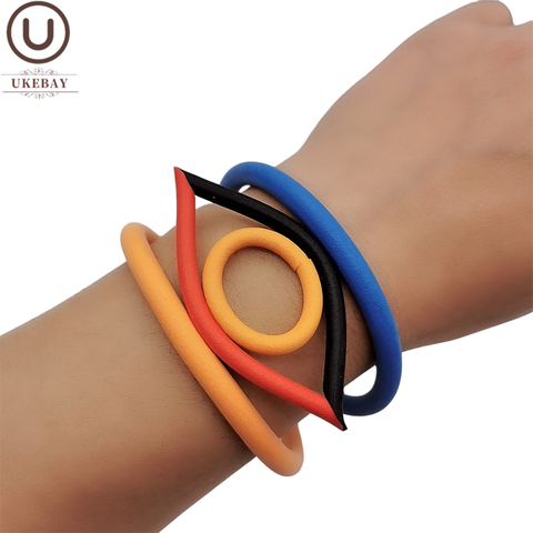 UKEBAY nuevo colgante multicolores pulseras Ojo de demonio brazaletes para las mujeres de joyería gótica de regalo hecho a mano declaración de moda pulsera ► Foto 1/6