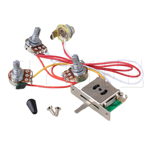 Arnés de cableado de guitarra, v2t conector 1, 3-500K, macetas, interruptor de 5 vías ► Foto 1/3