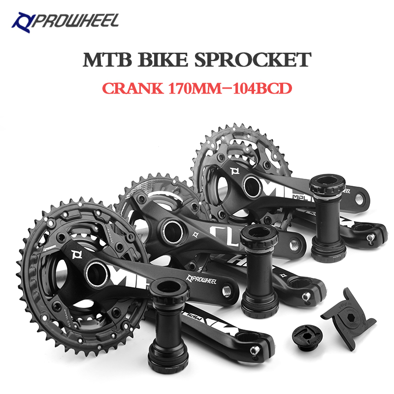 PROWHEEL-Juego de manivela para bicicleta de montaña, 10/11