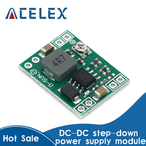 Módulo de fuente de alimentación para Arduino, convertidor de DC-DC de tamaño Ultra pequeño, reductor ajustable, MP1584EN 3A, reemplazo LM2596 ► Foto 1/6