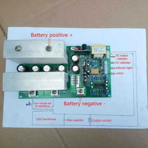 Inversor de onda sinusoidal pura, potencia del inversor de frecuencia A Tablero Principal, 36v, 2800W, 48v, 3600W, placa de accionamiento placa de circuito Pcb ► Foto 1/2