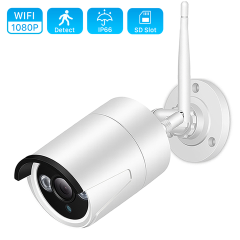 1080P Wifi cámara IP Onvif 2.0MP HD al aire libre impermeable de la visión nocturna infrarroja de seguridad cámara de videovigilancia, ranura para tarjeta SD ► Foto 1/6