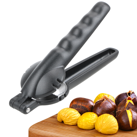 De acero inoxidable de 2 en 1 rápido Clip con forma de castaña alicate de nogal tuerca Cracker desgranadora abridor de nueces cocina Herramientas Gadgets ► Foto 1/6