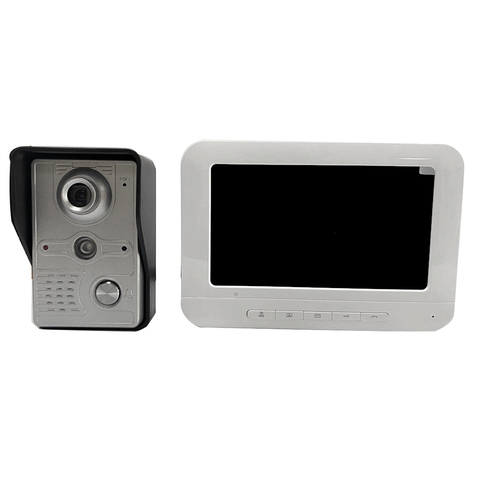 Cámara de vídeo LCD para puerta, 7 pulgadas, HD, 700TVL Intercomunicador apoyo Kit desbloqueado, viene con visión nocturna, con IR-CUT ► Foto 1/6