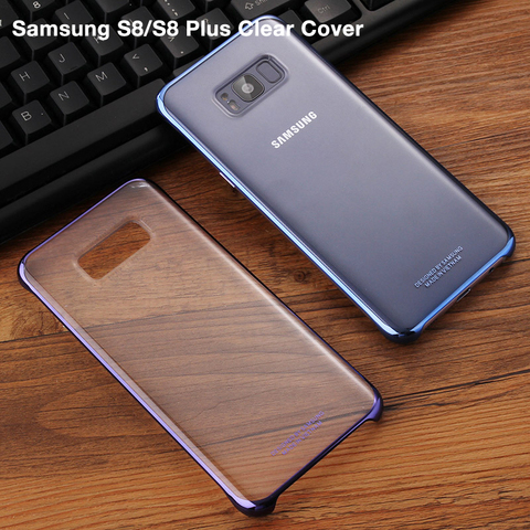 100% Original de la cubierta del teléfono para Samsung Galaxy S8 + S8 más G9550 SM-G9 SM-G955 GALAXY S8 transparente de silicona suave de 6 colores ► Foto 1/6