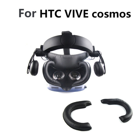 Máscara de Ojos de cuero suave para HTC VIVE Cosmos VR, alfombrilla a prueba de sudor, accesorios de auriculares, almohadilla de cubierta de máscara de ojo de VR de repuesto ► Foto 1/6