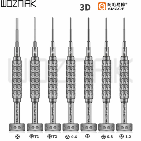 Amaoe-destornillador 3D/2D de alta precisión, antióxido, antideslizante, Pentalobe Y convexo de Philips, para reparación de Qianli ► Foto 1/6