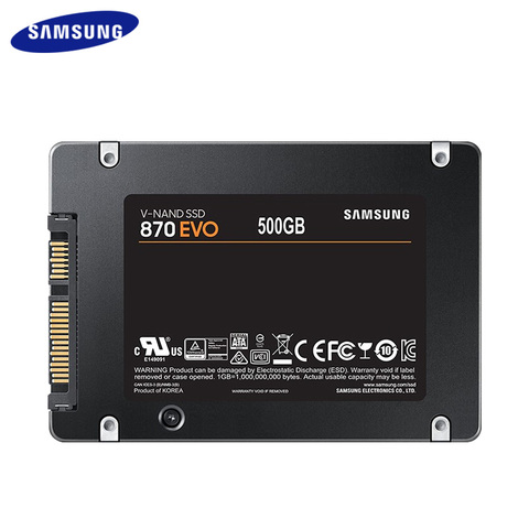 SAMSUNG-SSD 870 EVO de 1TB, 500GB, 250GB, disco duro de estado sólido interno de hasta 530 MB/s, SATA de 2,5 pulgadas para ordenador portátil y PC de escritorio ► Foto 1/4