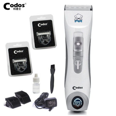 CODOS-cortadora de pelo eléctrica para perros y gatos, máquina profesional para cortar el pelo, recargable, con pantalla LCD, CP9600 ► Foto 1/3