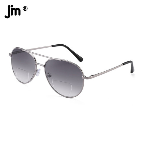 JM-gafas de sol de lectura bifocales para hombre y mujer, lentes de lectura bajo el sol, estilo Retro ► Foto 1/6